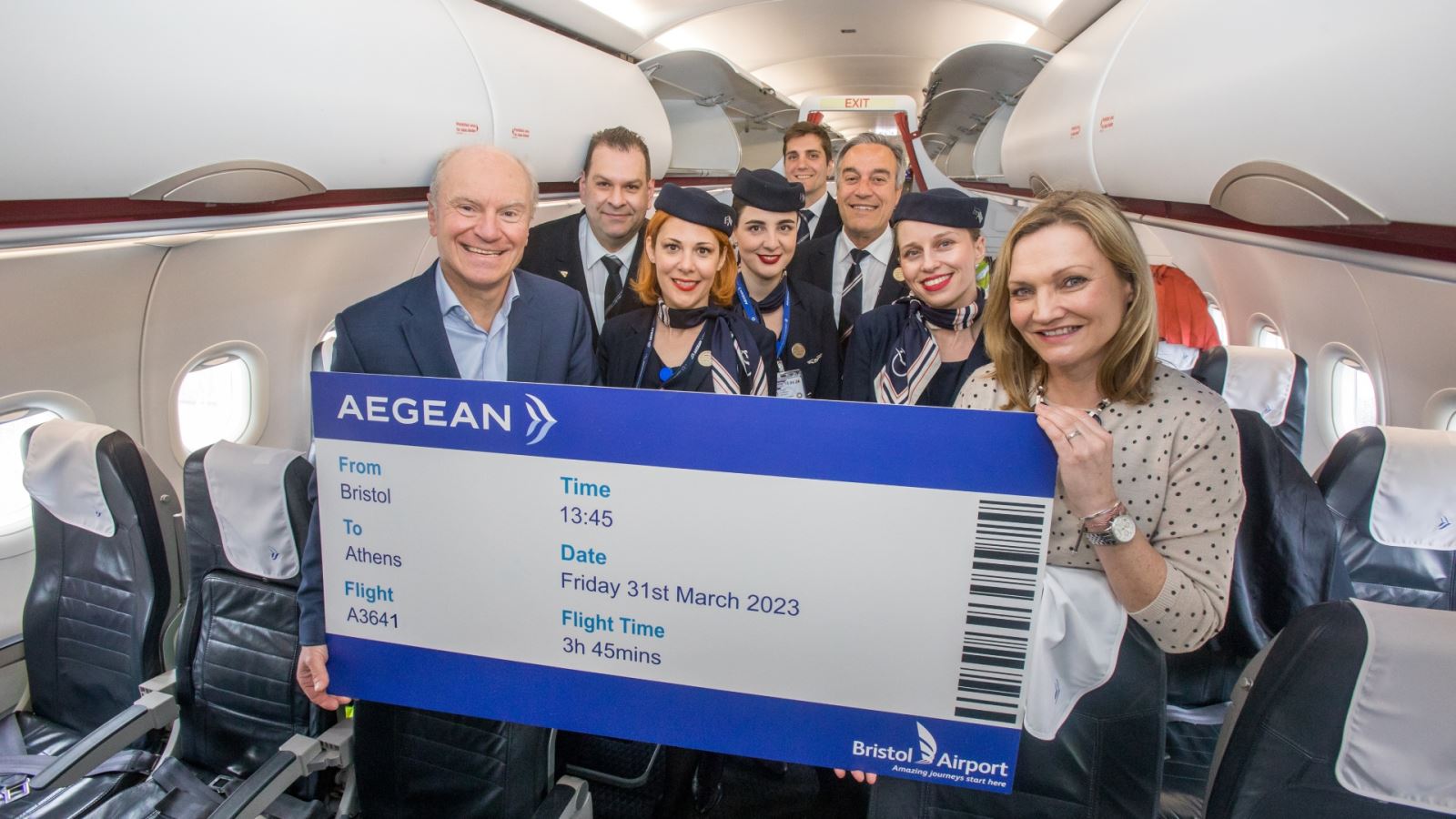 Aegean Airlines new flight from Athens to Bristol